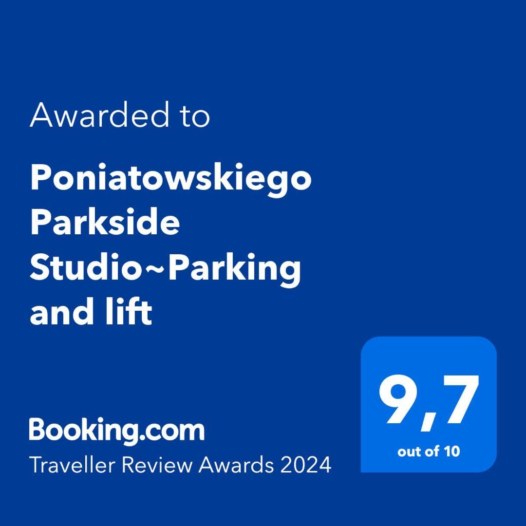 Apartment Poniatowskiego Parkside Studio~parking And Lift *